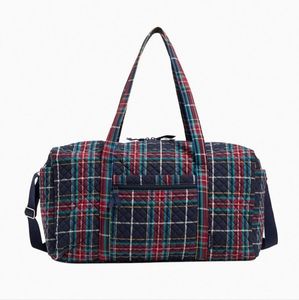 Vera Bradley "Tartan Plaid" Bundle; Duffel; Pill Case; Zip ID; Holiday; NWT